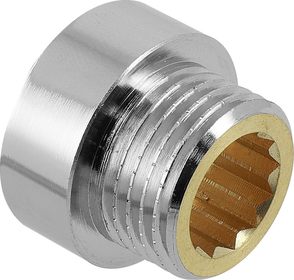 Bonfix Kraanverlengstuk - gepolijst verchroomd 1/2" x 15 - binnendraad x lengte (mm) - volgens DIN 3523