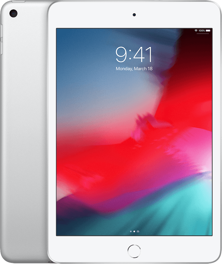 Refurbished iPad Mini 5 256 GB 4G Zilver Zichtbaar gebruikt