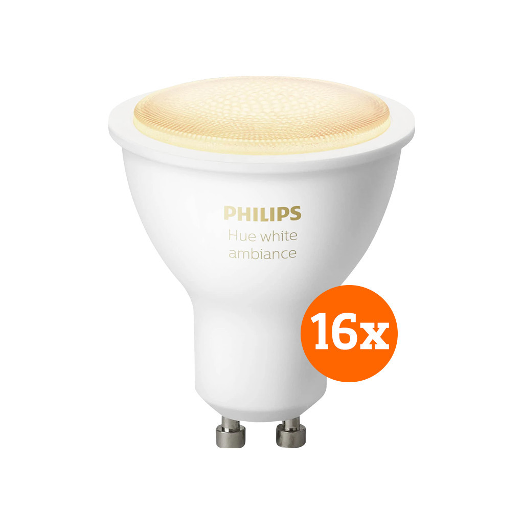 Philips Hue White Ambiance GU10 16-pack