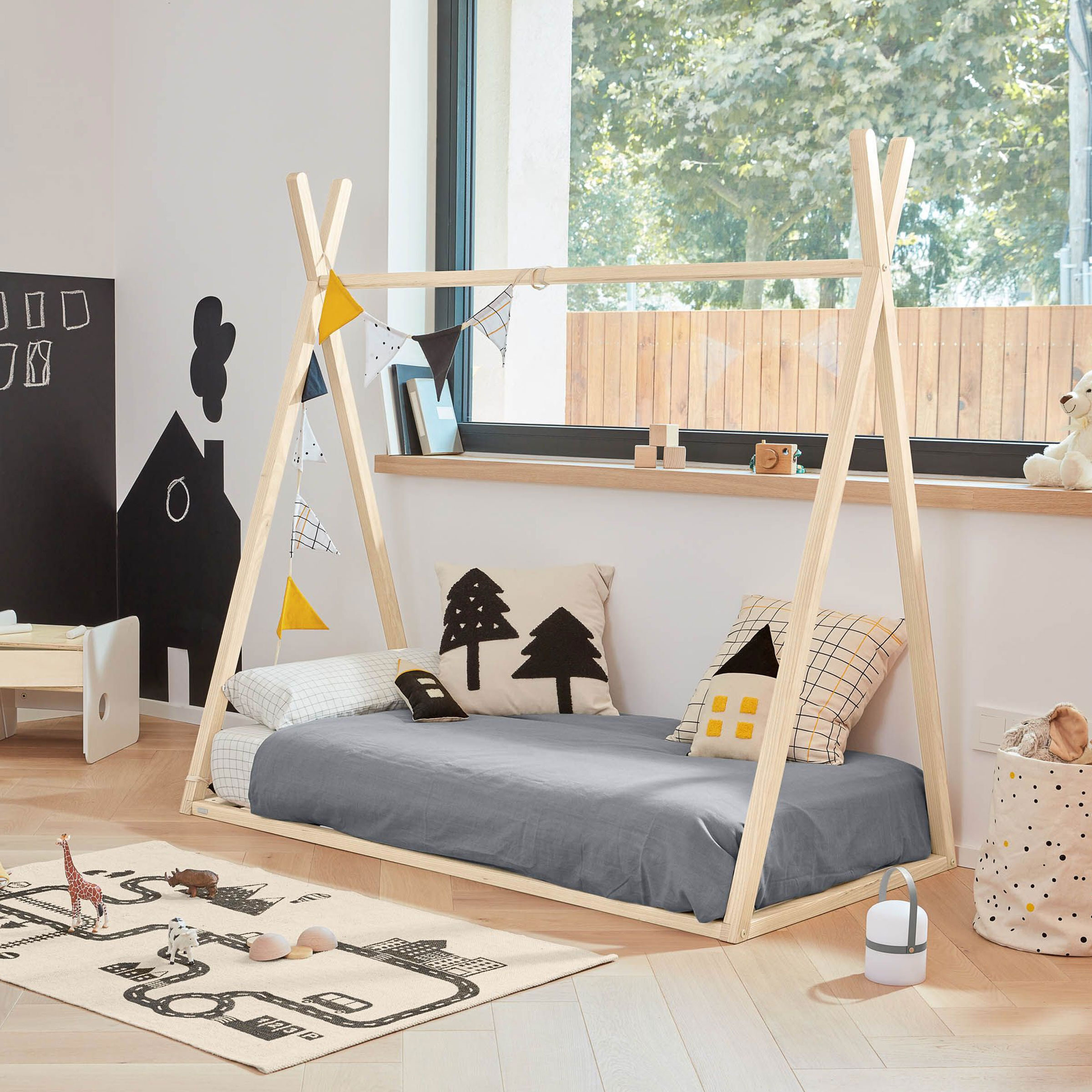 Kave Home Kinderbed Maralis Tipi - Naturel