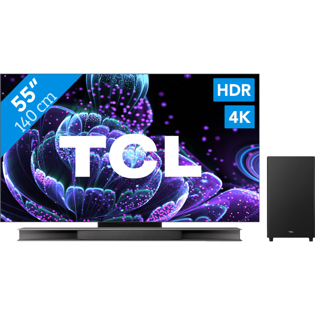 TCL QLED 55C831 (2022) + Soundbar