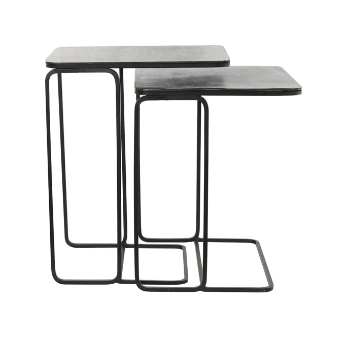 Light & Living Laptoptafel Laja Set van 2 stuks, antiek lood