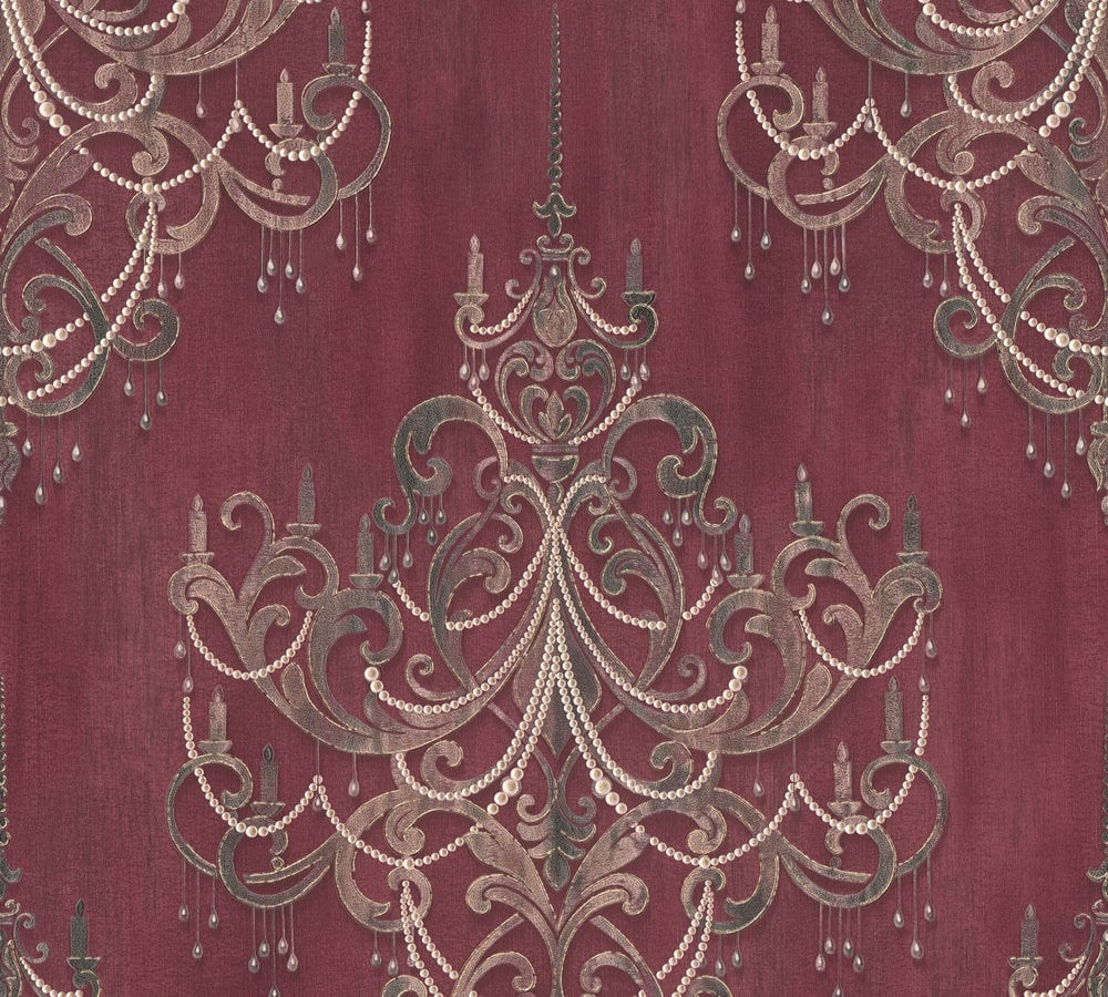 Livingwalls Mata Hari rood behang | 380963