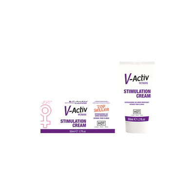 HOT V-Activ - Stimulation Cream for Women - 2 fl oz / 50 ml