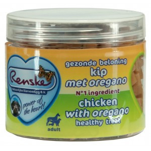 Renske Gezonde Beloning Hartjes kip met oregano hondensnack 300 g