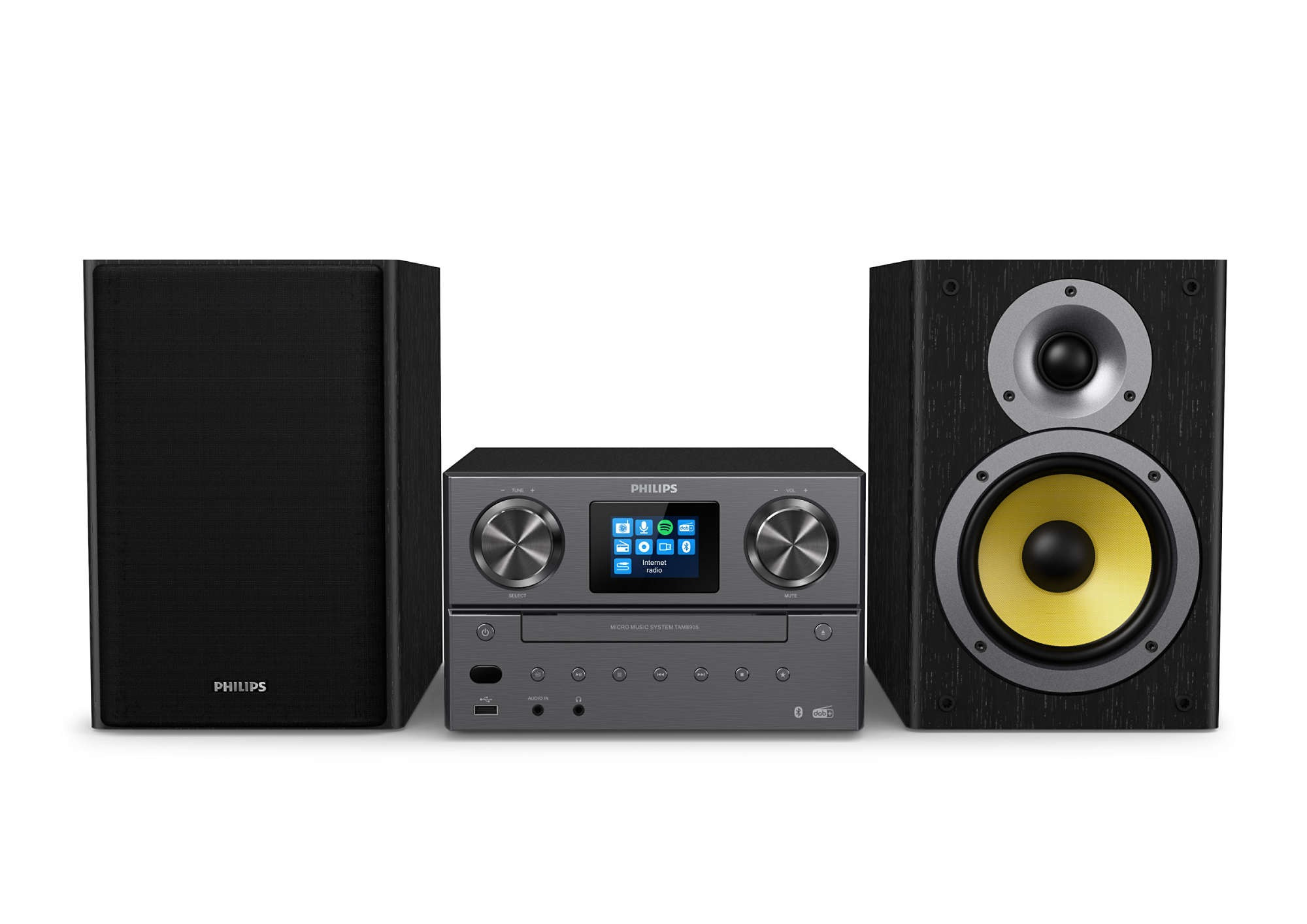 Philips TAM8905/10 Stereo set Zwart