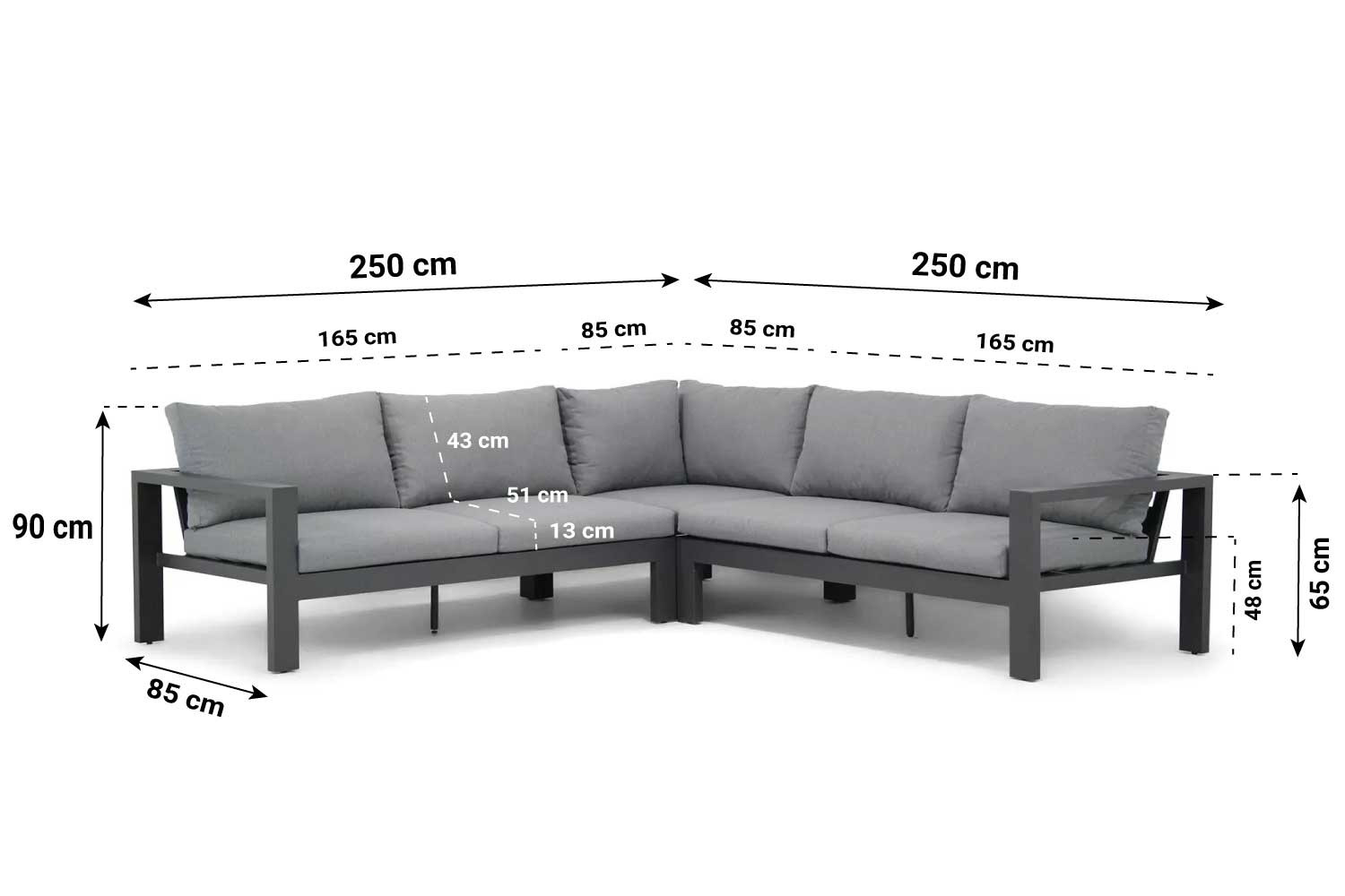 Lifestyle Manuta hoek loungeset 3-delig