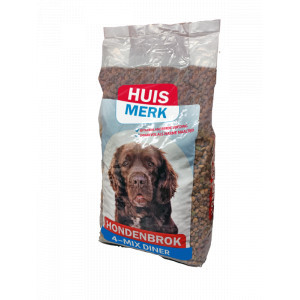 Huismerk Hondenbrok 4-Mix Diner 2 x 10 kg