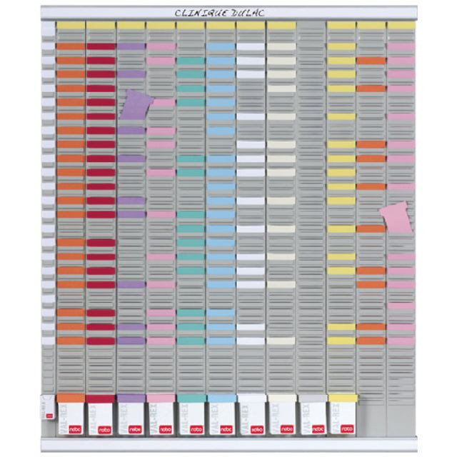 Planbord Nobo jaar 12 panelen met 54 sleuven nr.2