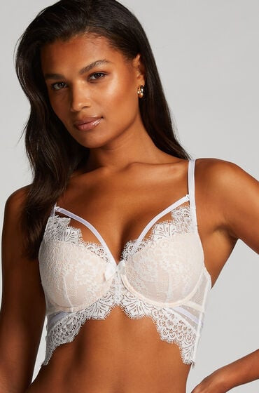 Hunkemöller Voorgevormde longline beugel bh Marilee Wit