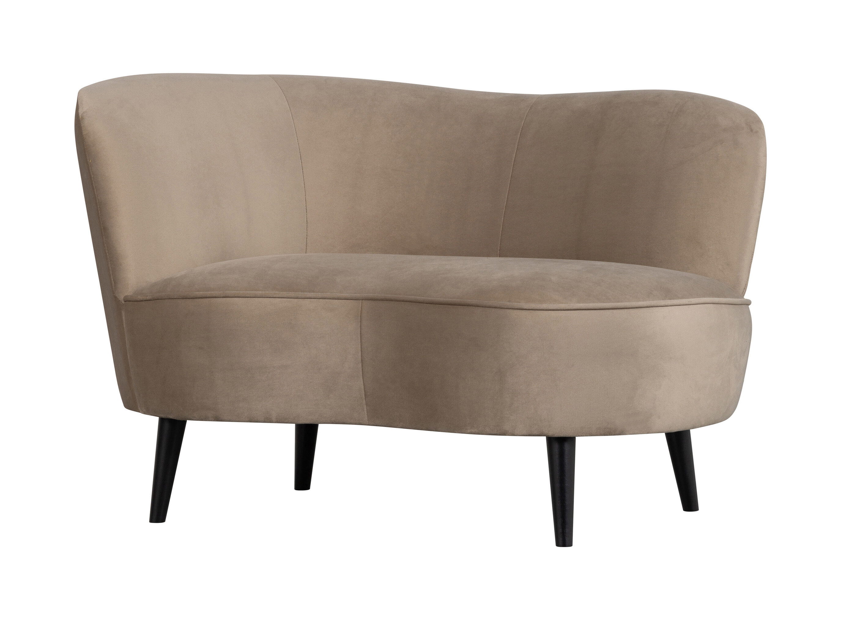 WOOOD Lounge Fauteuil Sara Links, Velvet