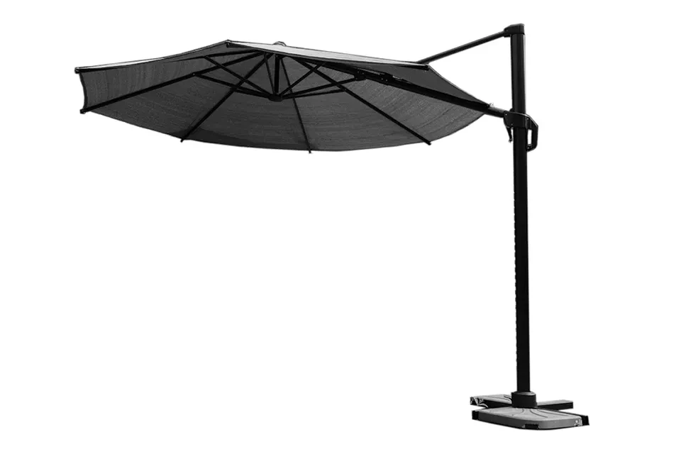 Nesling | Coolfit Zweefparasol Plus Ø 350 cm | Antraciet