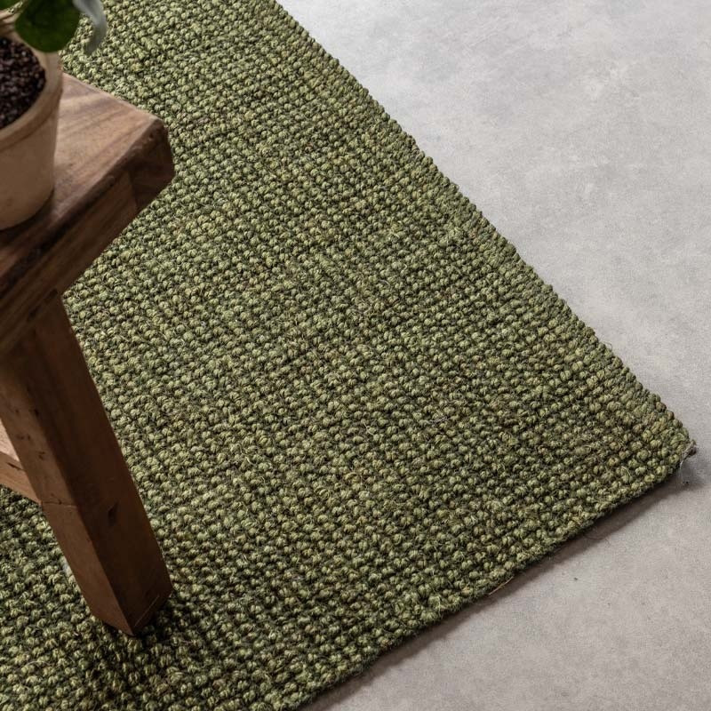 Handgeweven Jute Vloerkleed Groen - Hanse Home - 60x90 cm - Rechthoek - Dekbed-Discounter.nl