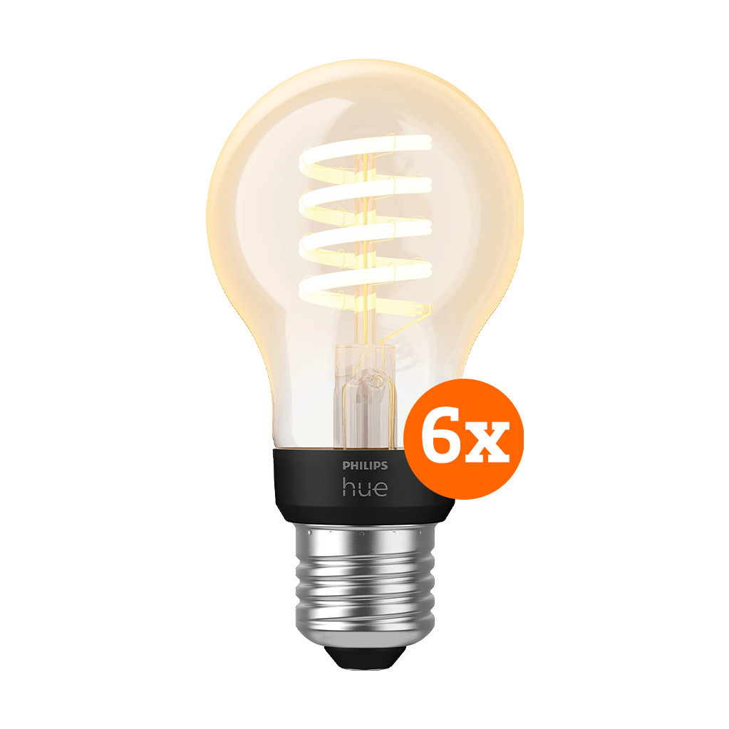 Philips Hue Filament White Ambiance Standaard 6-pack