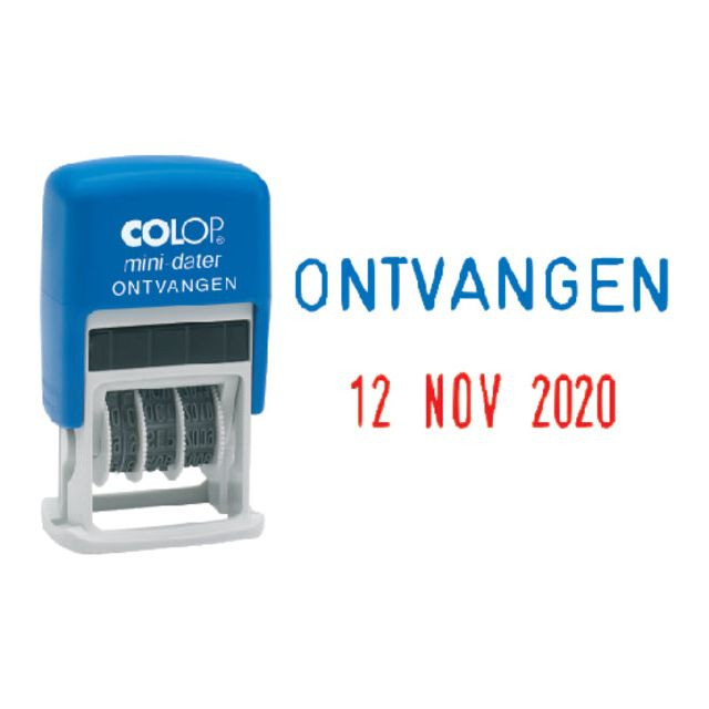 Woord-datumstempel Colop S160O ontvangen