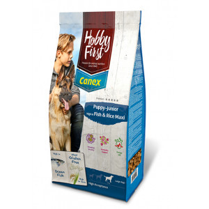 HobbyFirst Canex Puppy-Junior Maxi met vis en rijst hondenvoer 2 x 12 kg