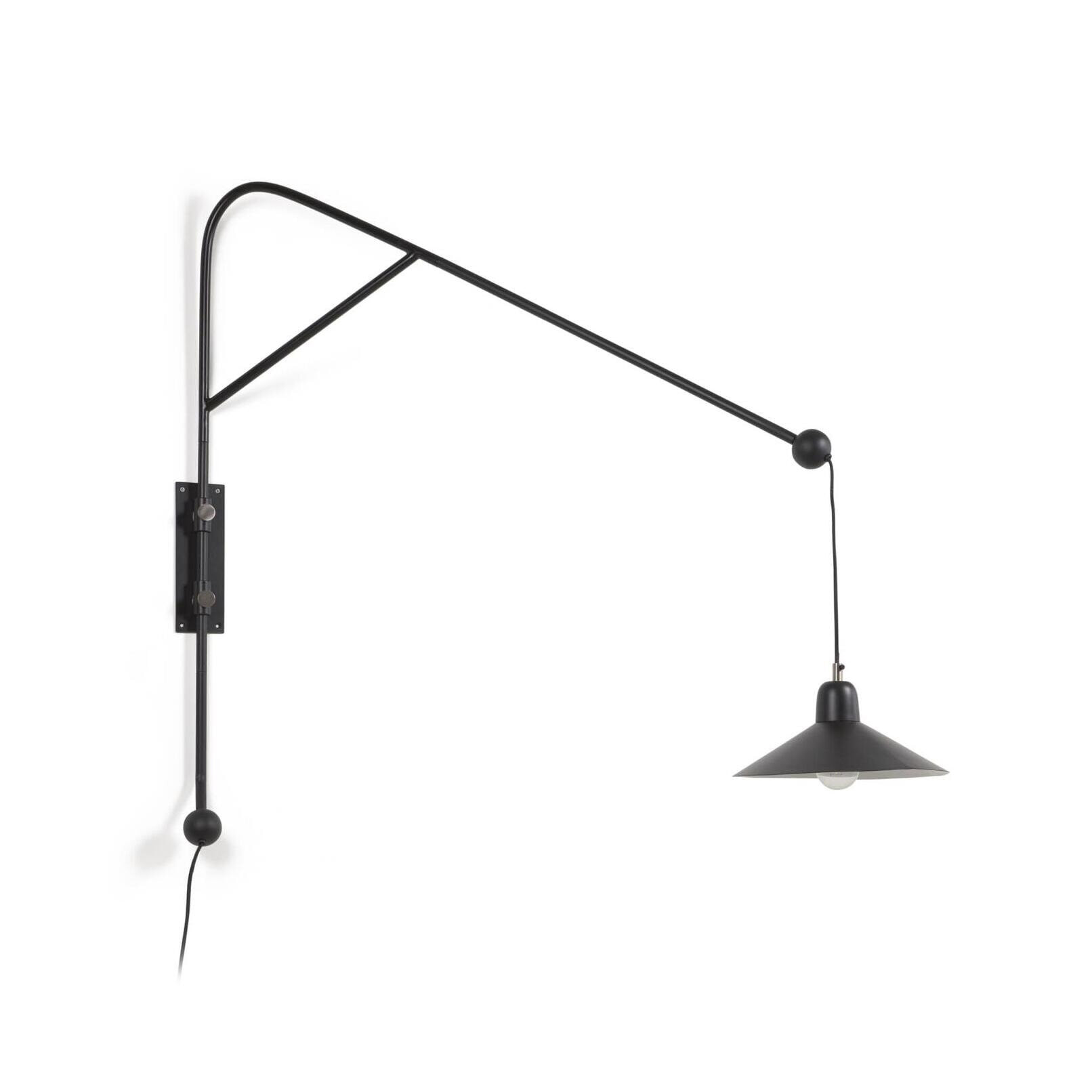 Kave Home Wandlamp Eleazar - Zwart