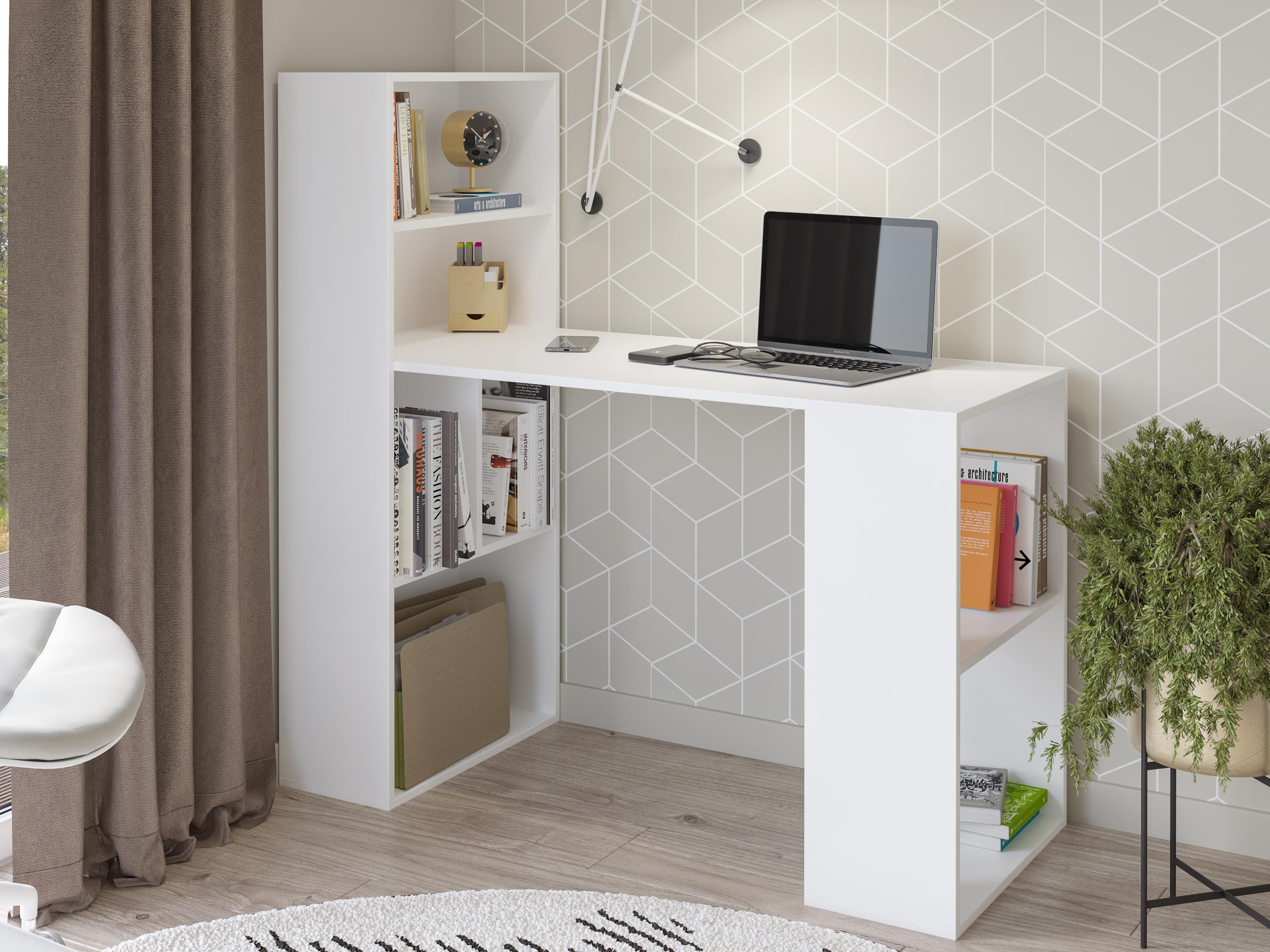 Bureau WILEK 120 cm wit