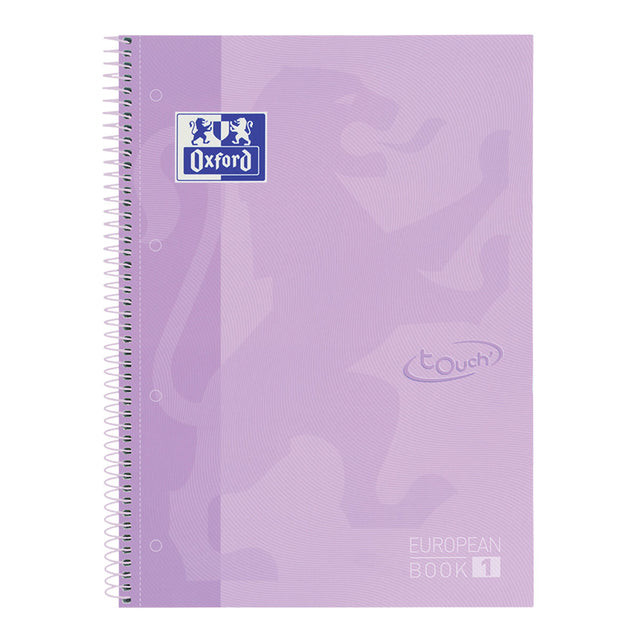 Notitieboek oxf touch europeanb a4+ lijn 80v pps | 5 stuks