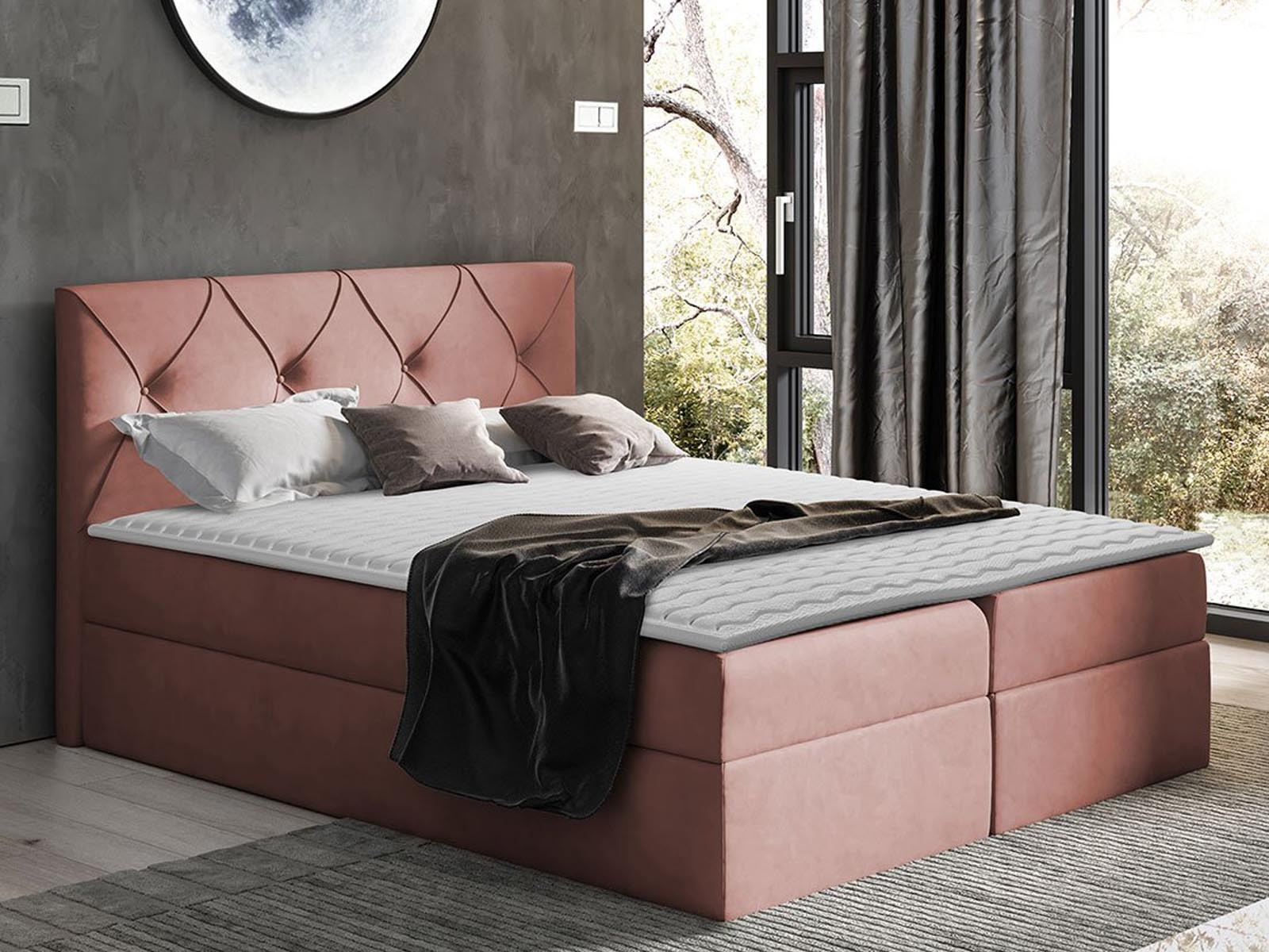 Boxspring CRYSTALO 160x200 cm taupe