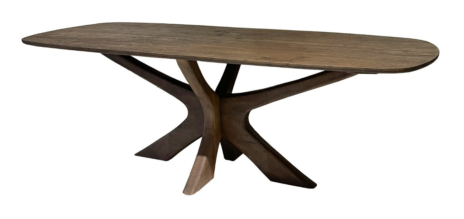 Brix Deens Ovale Eettafel Montreaux Mangohout, 220 x 100cm - Bruin