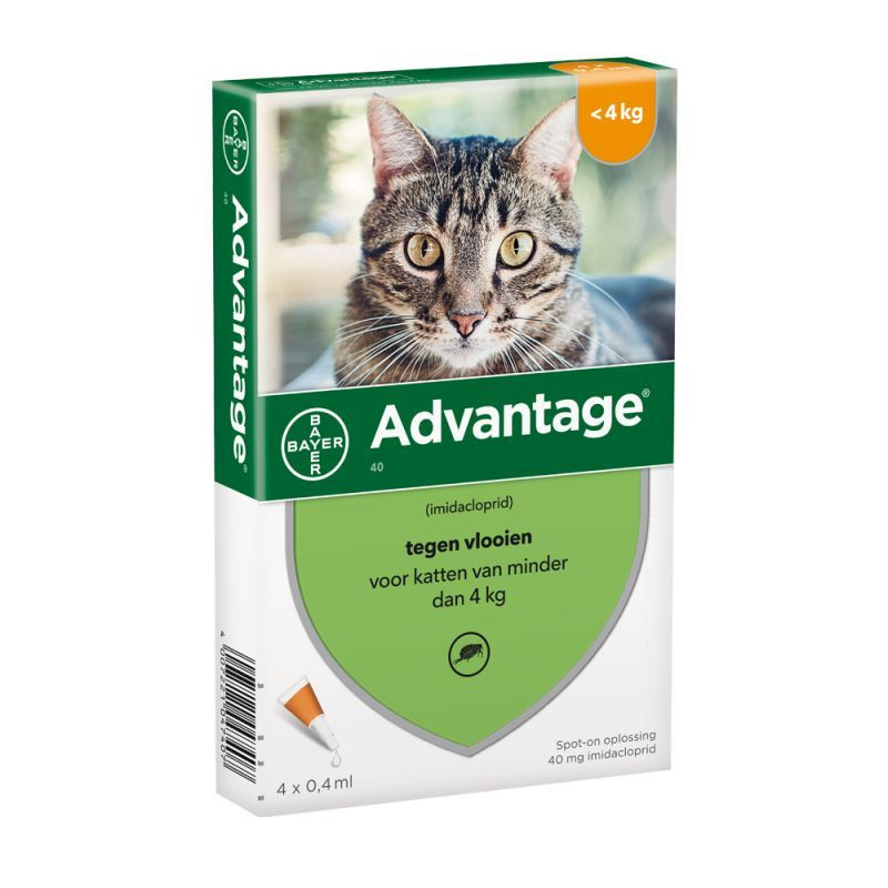 Advantage Kat 40, tot 4kg - 4 pip