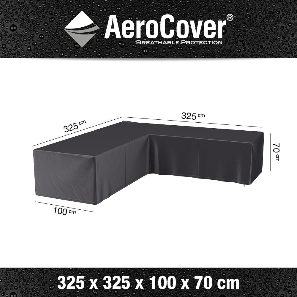 Loungesethoes hoekset 325x325x100xH70 - AeroCover