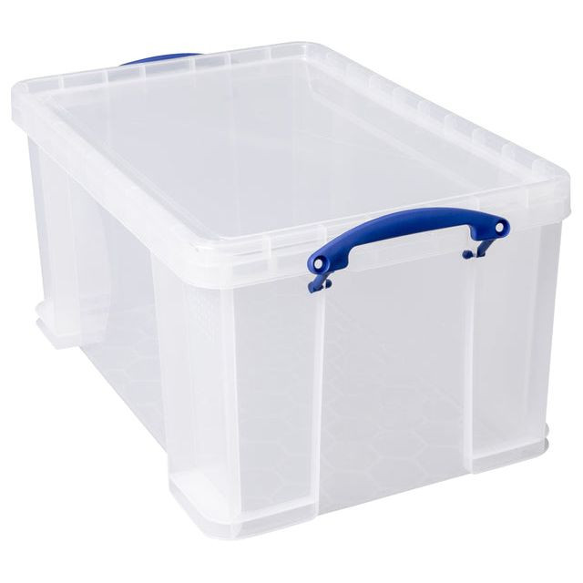 Really Useful Box 48 liter, transparant, per stuk verpakt in karton