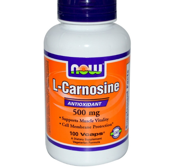 L Carnosine 500 mg (100 veggiecaps) - Now Foods