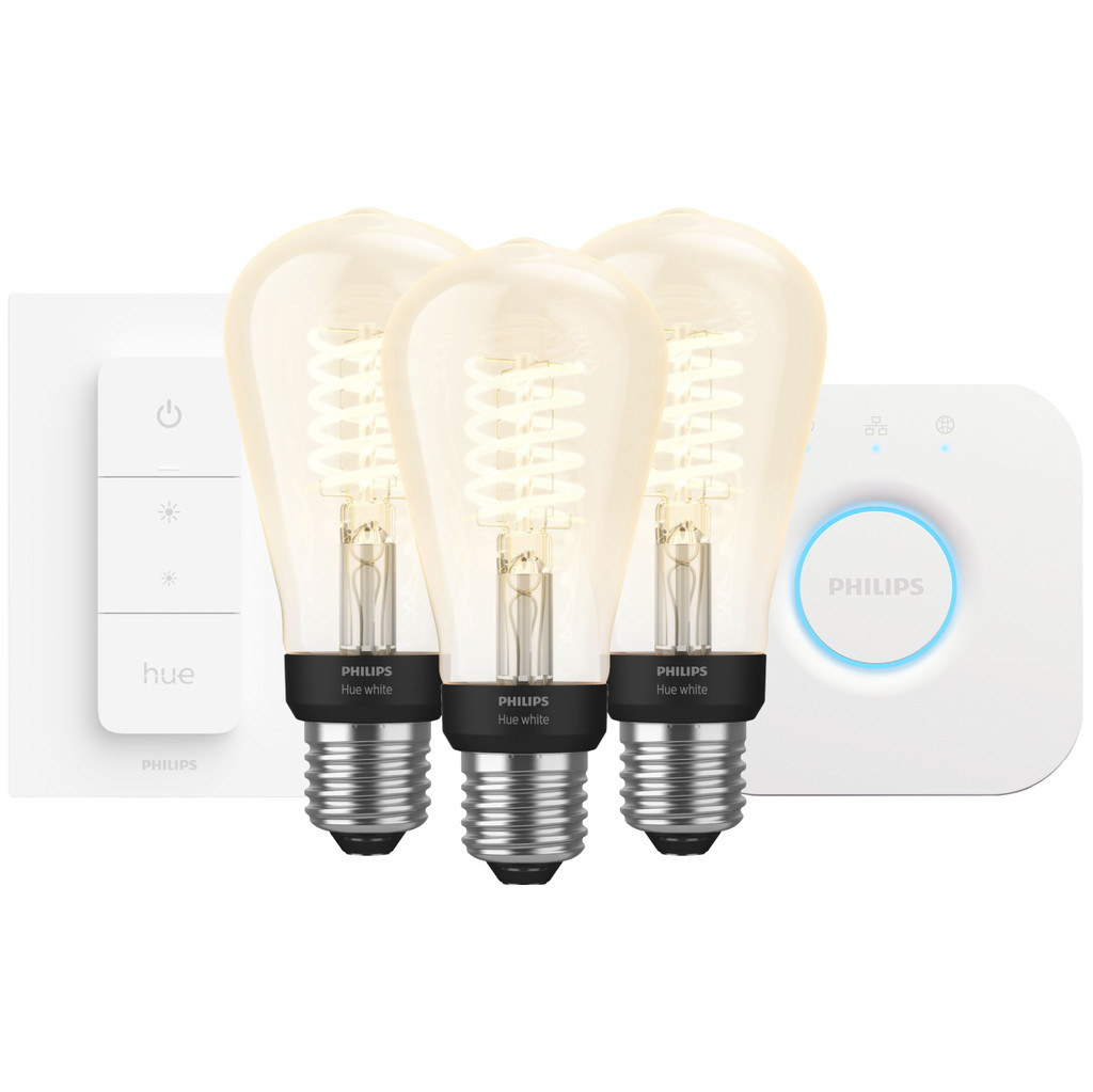 Philips Hue Filament White Edison 3-Pack Startpakket