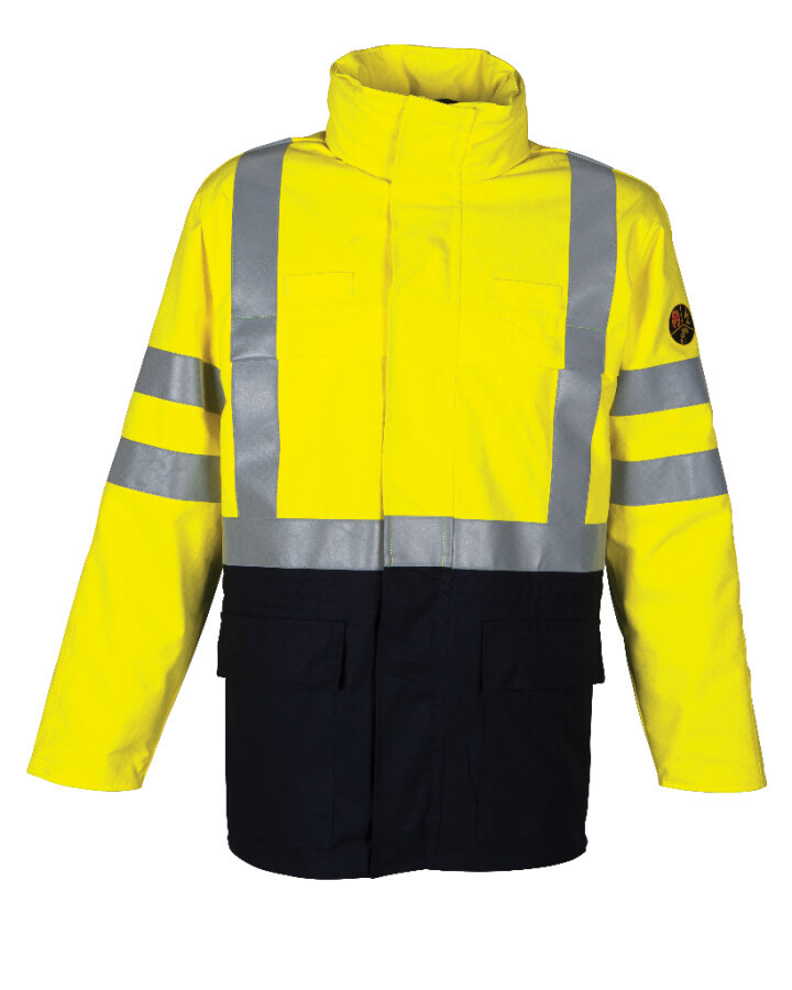 HAVEP 40005 Parka MQ Multi Protector Marine/Fluo Geel maat 4XL