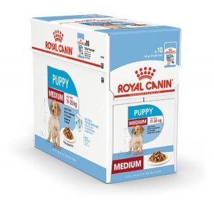 Royal Canin Medium Puppy natvoer 1 doos (10 x 140 g)