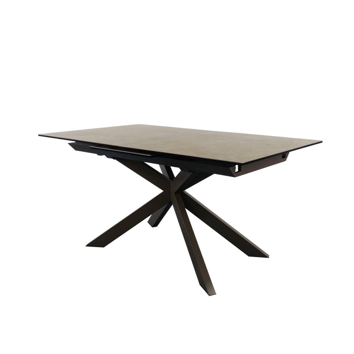 Kave Home Uitschuifbare Eettafel Atminda Keramiek, 160-210 x 90cm - Bruin