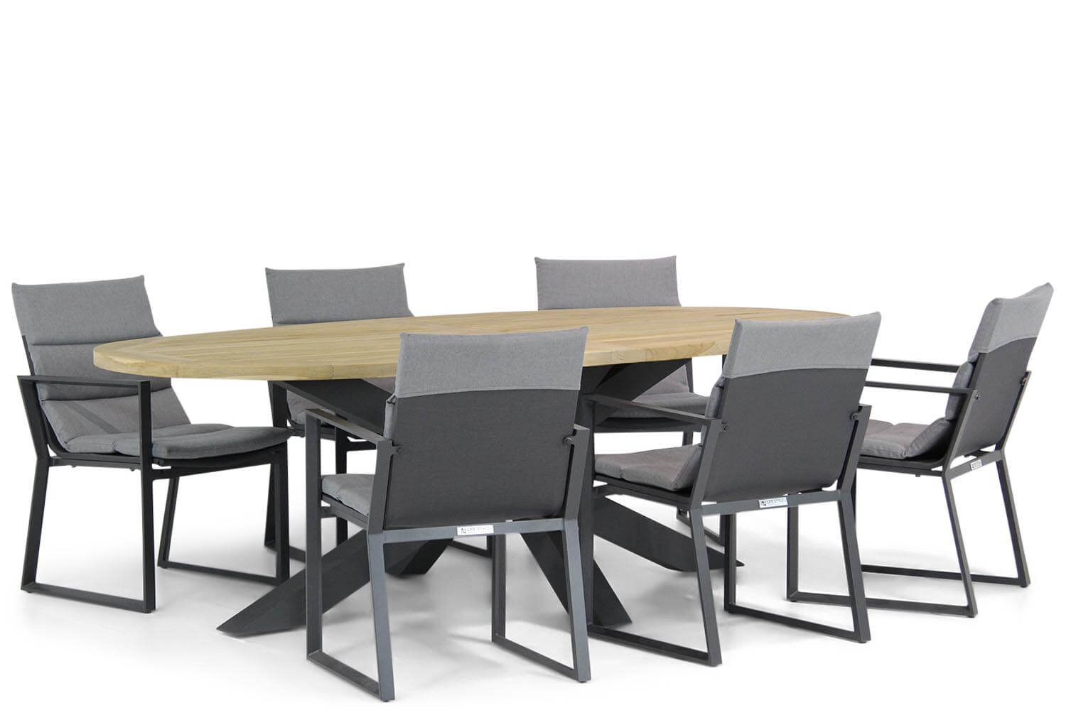 Lifestyle Treviso/Brookline 240 cm ovaal dining tuinset 7-delig