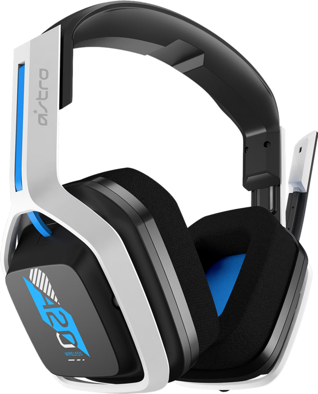 Astro A20 Draadloze Gaming Headset voor PS5, PS4, PC, Mac - Wit/Blauw