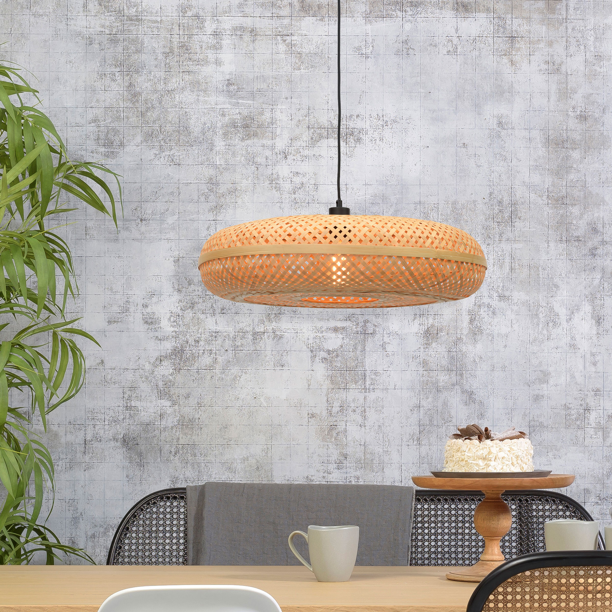 GOOD&MOJO Hanglamp 'Palawan' Large, Bamboe, kleur Naturel