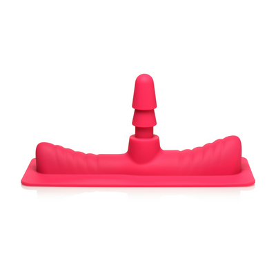 XR Brands Saddle Adapter with Dildo - Pink/Flesh