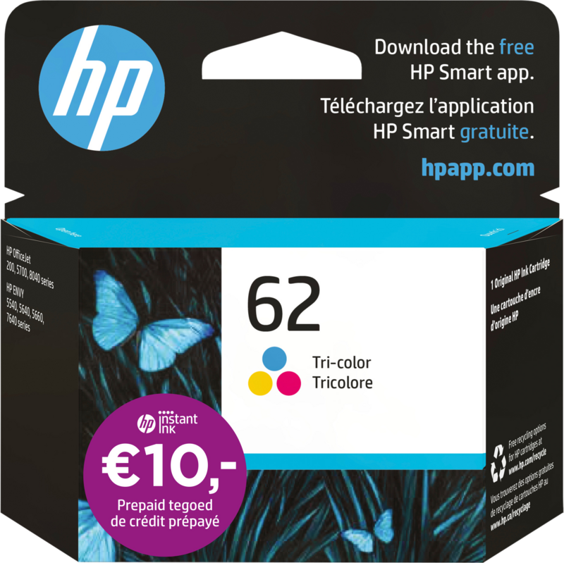 HP 62 Cartridge Kleur