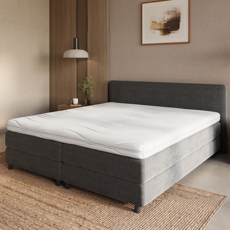 Toppermatras Luxury Line - NASA Traagschuim - 90x200 cm met NASA traagschuim Kern - Van Dreamhouse - Comfort: Medium - Dekbed-Discounter.nl