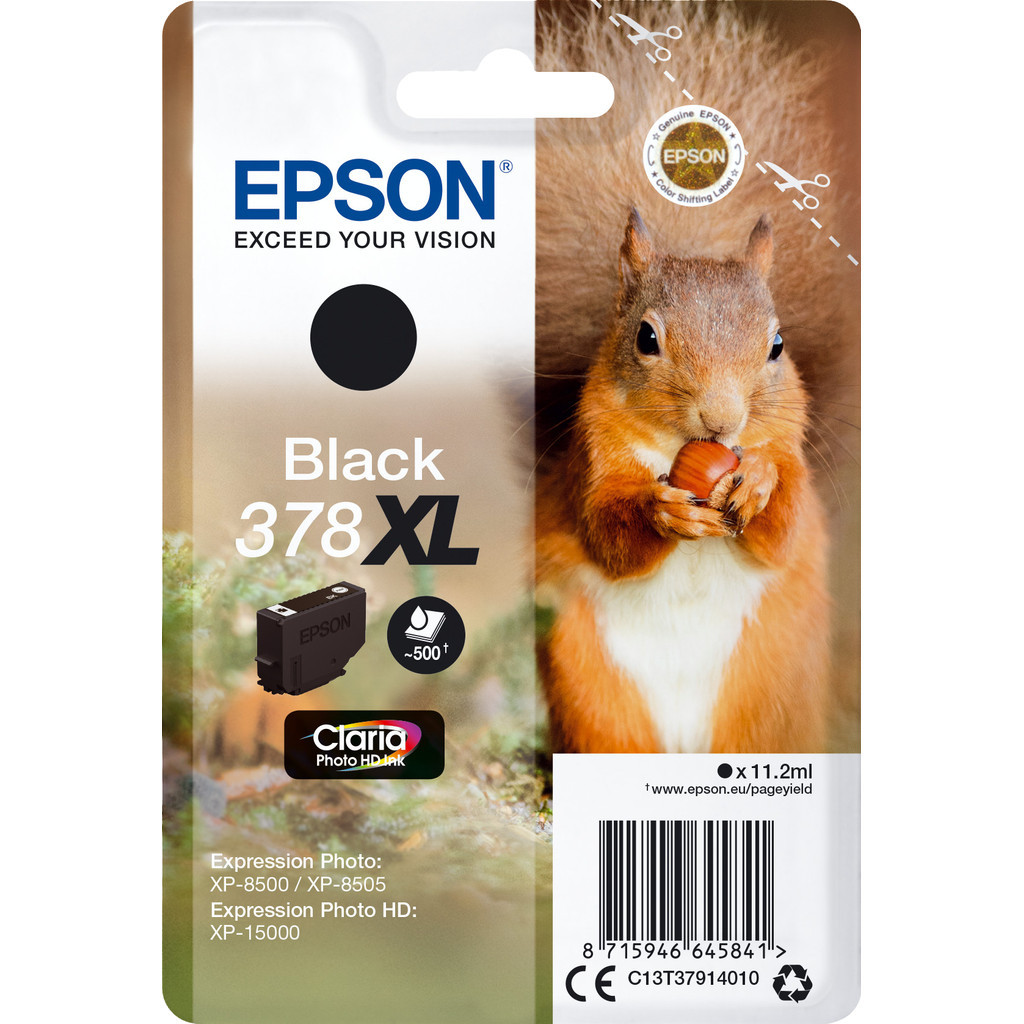 Epson 378XL Cartridge Zwart