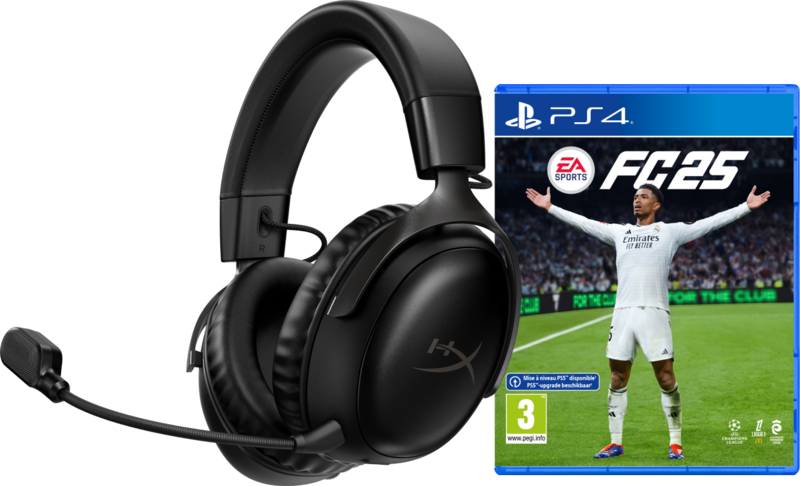 HyperX Cloud III Wireless Zwart + EA Sports FC 25 PS4