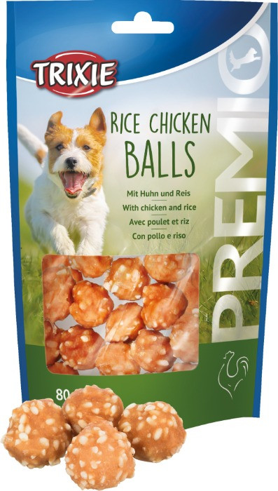 Trixie Kip en Rijst ballen 80 gram