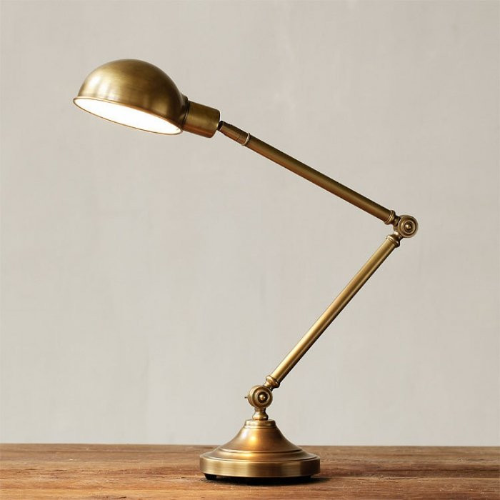 Настольная лампа Brass Vintage Loft Table Lamp