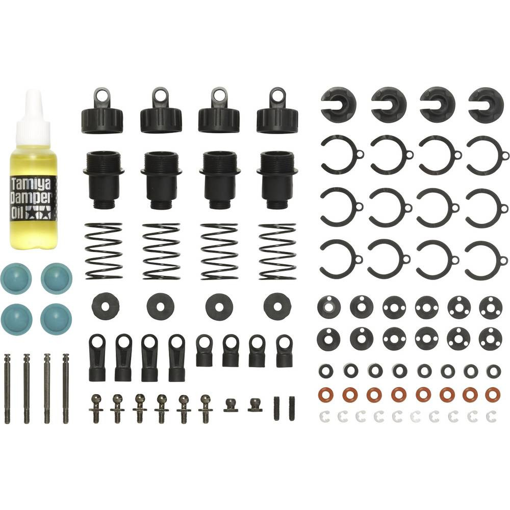 Tamiya 54753 Tuningonderdeel TT-02 CVA Super Mini stootdemperset