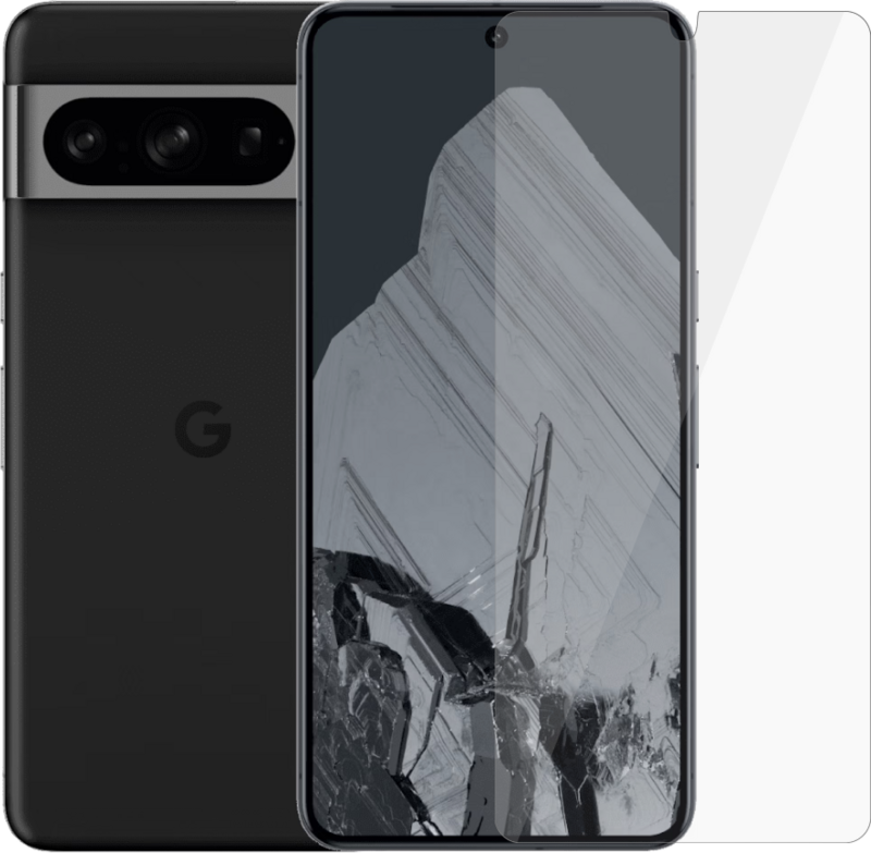 Google Pixel 8 Pro 256GB Zwart 5G + BlueBuilt Screenprotector Glas