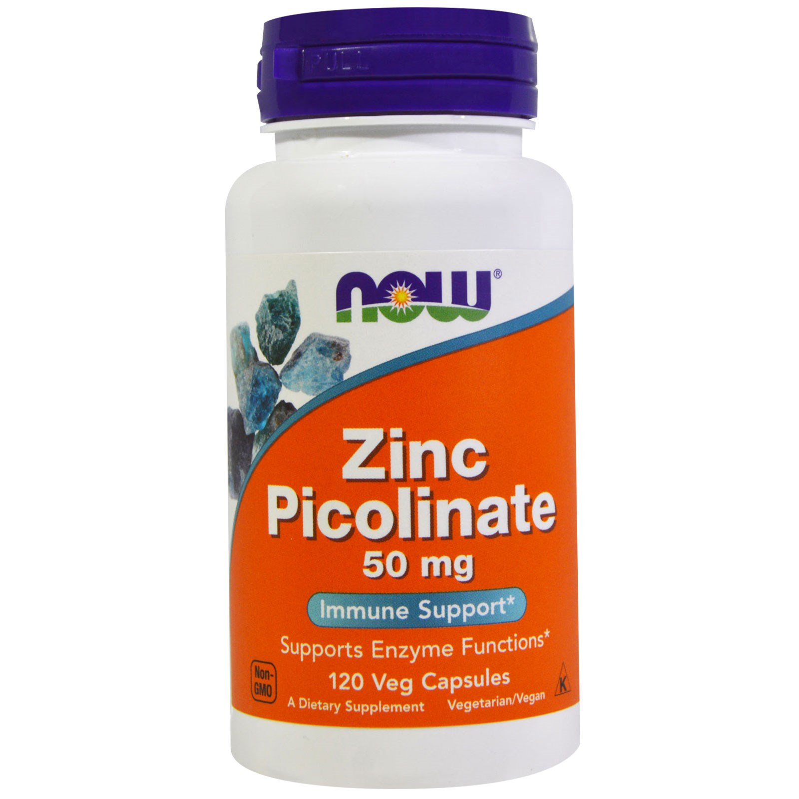 Zinc Picolinate 50 mg (120 Veggie Capsules) - Now Foods