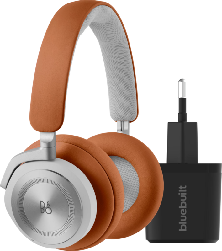 Bang & Olufsen Beoplay HX Bruin + BlueBuilt Quick Charge Oplader met Usb A Poort 18W Zwart