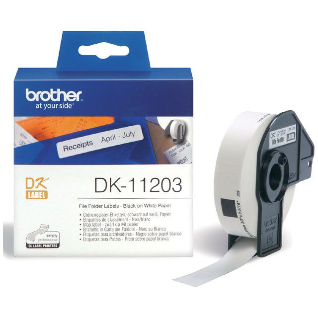 Etiket Brother DK-11203 17x87mm archivering 300stuks