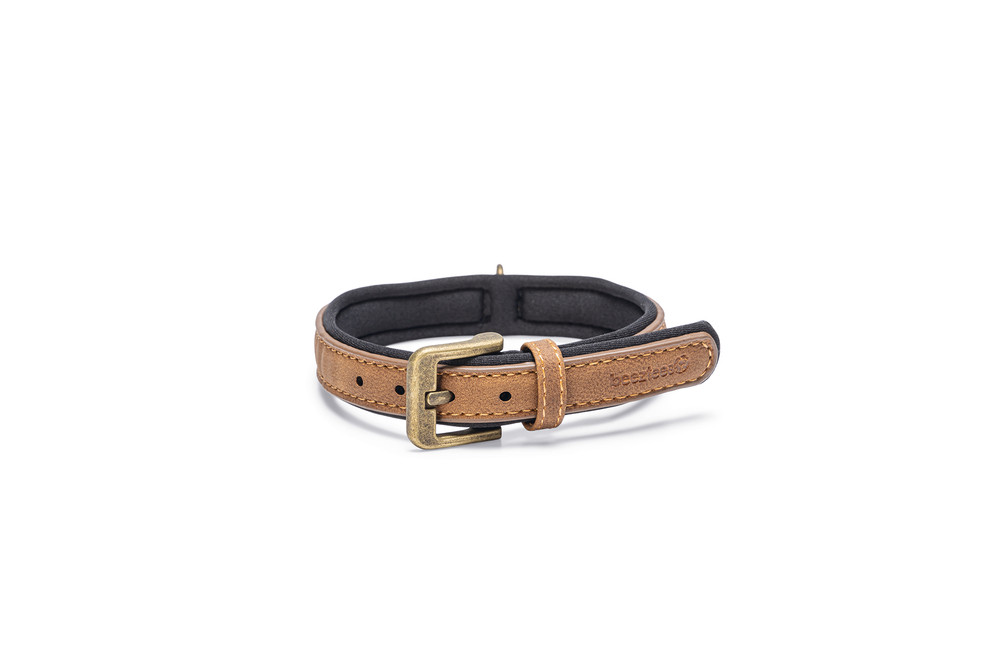 Beeztees Balacron Ax kunstleer bruin halsband hond 29-35cm x 15mm