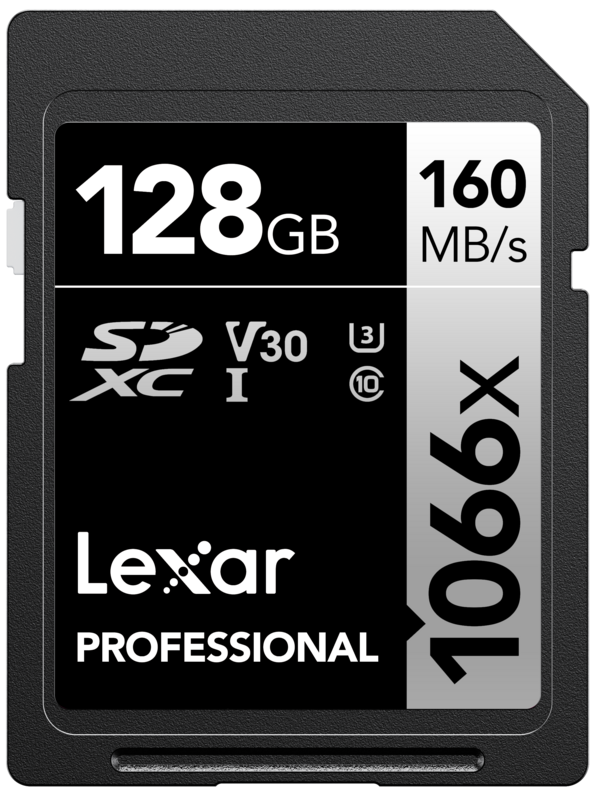 Lexar Professional 1066x SILVER 128GB SDXC 160mb/s